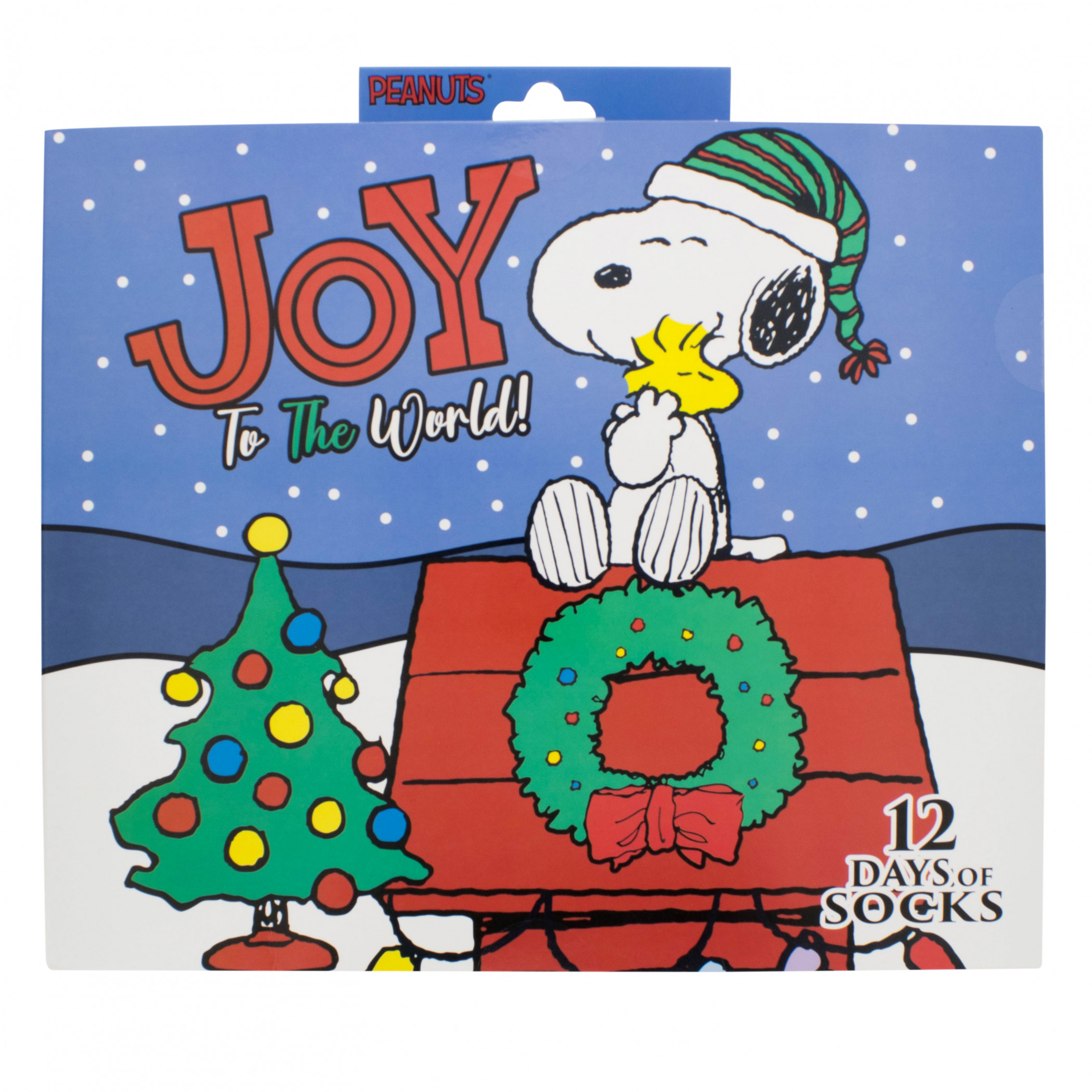 Peanuts Christmas Snoopy Men's Socks 12 Days of Giving Gift Box